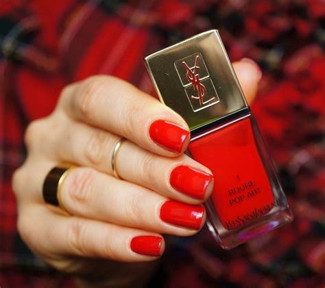 YSL Rouge N Pop Art (1) La Laque Couture Nail Lacquer